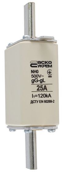 Предохранитель ножевой с плавкой вставкой NH0 25A gG АСКО