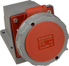 Розетка стационарная 5P 16A IP67, 3P+N+PE UCombi АСКО