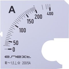 Шкала для амперметра щитового e.meter72.a200.scale AC 200A