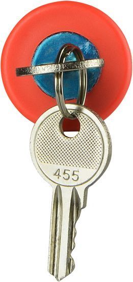 XB2-ES74 Аварійна кнопка з ключем (голова) d30mm АСКО