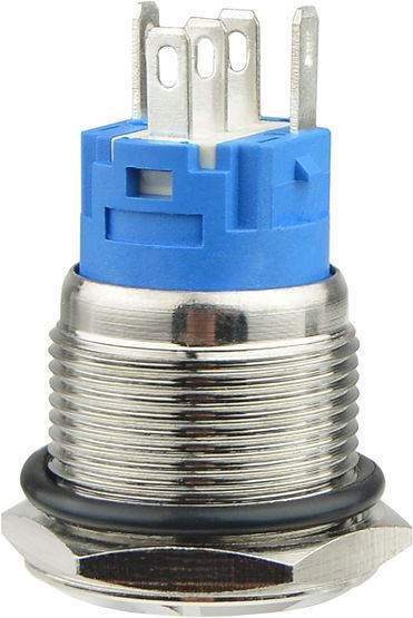 TYJ 19-271 24V красная кнопка метал. с подсв. 1NO+1NC АСКО