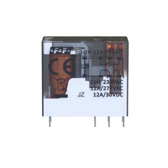 Інтерфейсне реле F&F PG-2P-12A-230AC