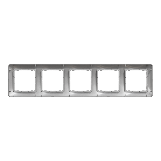 Рамка 5-постовая Алюминий Sedna Design Schneider Electric SDD313805, Алюминий