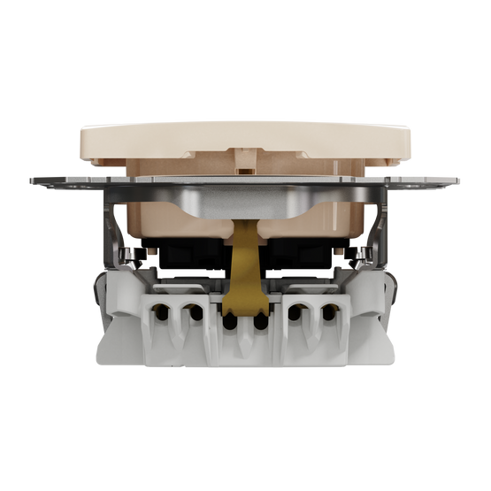 Розетка з заземленням та зі шторками Бежевий Sedna Design Schneider SDD112022, Бежевий