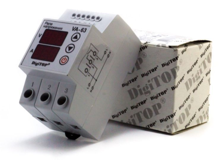 Реле напруги з контролем току VА-63А DigiTOP