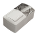 Выключатель с посветкой + Розетка с з/к и крышкой IP54 El-Bi EVA, 0507, Серый