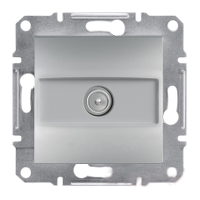 TV Розетка EPH3200261 Проходная (4dB) ASFORA Schneider Electric Алюминий, 0748, Алюминий