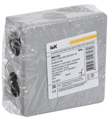 Коробка розпаячна КМ41235 для відкритої проводки 85х85х40мм IP44 (RAL 7035, 6 гермовводів) IEK