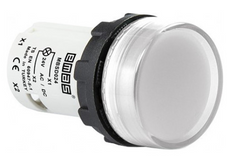Моноблочна світлосигнальна арматура MBSD024B світлодіодна 24В біла (плоске скло) EMAS