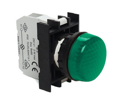 Сигнальная арматура B090XY со светодиодом 12-30В AC/DC зеленая EMAS