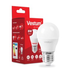Светодиодная лампа Vestum G45 8W 4100K 220V E27 1-VS-1209, 4100
