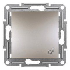 Кнопка "Звонок" Бронза EPH0800169 ASFORA plus Schneider Electric самозаж. контакты, 9926, Бронза