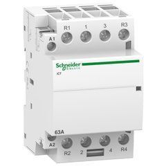 Модульный контактор iCT63A 2НО+2НЗ 220/240В АС 50ГЦ Schneider Electric, 10263, 230V АС