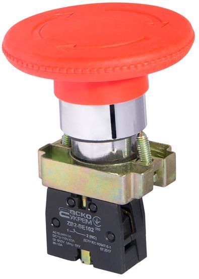 XB2-BS642 Кнопка грибок Повернення поворотом. d60mm АСКО