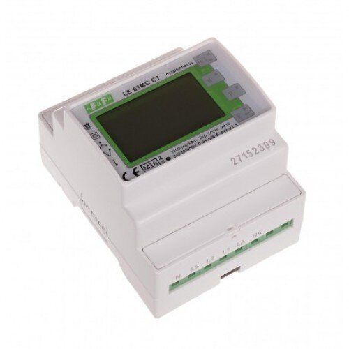 Лічильник електроенергії 3-фазний LЕ-03МQ-CT з аналізатором, MODBUS RTU, 100(5)А