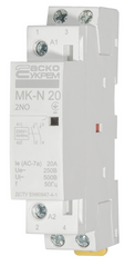 Модульный контактор MK-N 2P 20A 2NO 220V АСКО, 230V АС