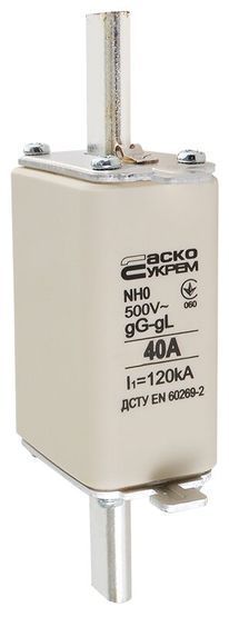 Предохранитель ножевой с плавкой вставкой NH0 40A gG АСКО