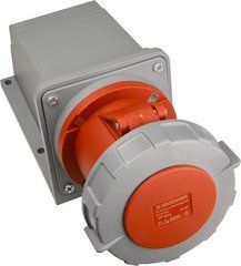Розетка стаціонарна 5P 63A IP67, 3P+N+PE UCombi АСКО