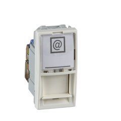 Розетка компьютерная RJ45 (Kat 5e) UTP 1М Слоновая кость MGU3.410.25 UNICA Schneider, 7904, Слоновая кость