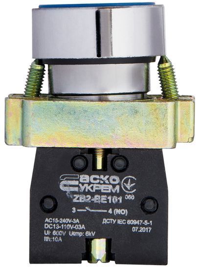 XB2-BA61 Кнопка "Старт" синя АСКО