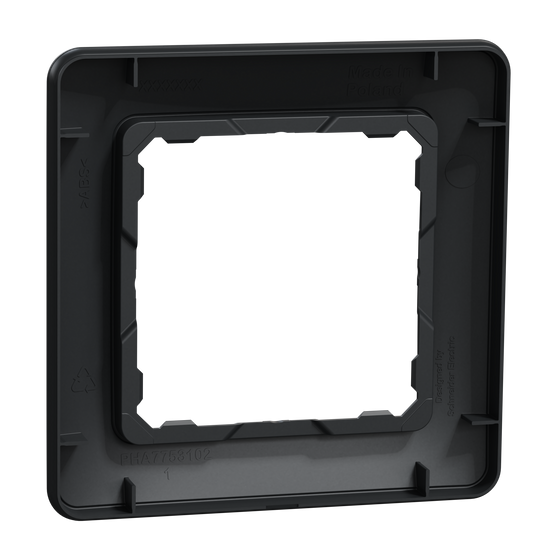 Рамка 1-постова Чорний Sedna Design Schneider Electric SDD314801, Чорний