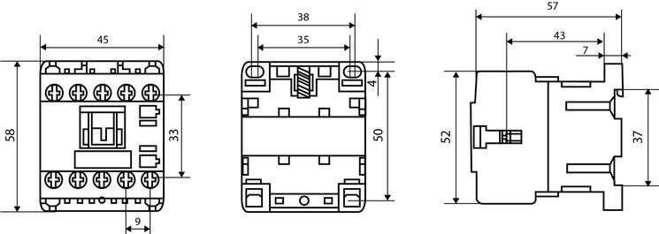 Пускач ПМ 0-09-01 D7 42В (LC1-K0901)