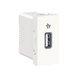 Schneider Розетка USB 1 модуль бел, 22968, Білий