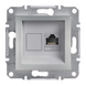 Розетка EPH4300161 комп'ютерна RJ45 CAT5E UTP ASFORA Schneider Electric алюміній, 0749, Алюміній