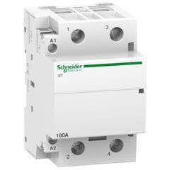 Модульный контактор iCT100A 2НО 220/240В АС 50ГЦ Schneider Electric, 10265, 230V АС