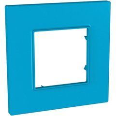 Рамка 1-постовая &ldquo;AQUA&rdquo; MGU4.702.26 Unica Quadro Schneider, 8205, AQUA