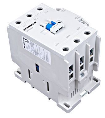 LZDH99B0--, Контактор CUBICO High, 3Р, 40kW, 100A, 1НЗ+1HO, 24V AC Schrack, 24V АС