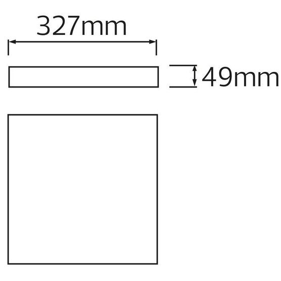 Світильник накладний квадратний "ANDREA/S-30" 30W IP 54 6400K білий 016-067-0030-010