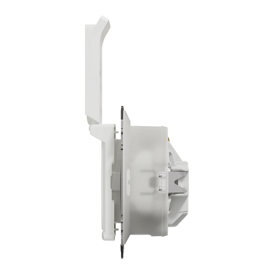 Розетка з заземленням, зі шторками, та з кришкою IP44 Білий Sedna Design Schneider SDD211024, Білий