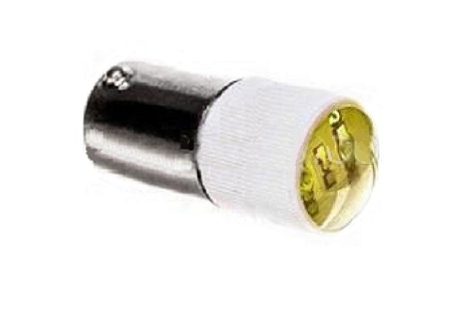 Лампа змінна світлодіодна матриця Bа9s 220В жовта LED220S, EMAS