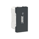 Schneider USB-коннектор 1 модуль антр, 23069, Антрацит