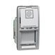 Розетка комп'ютерна RJ45 (Kat 5e) UTP 1М Алюміній MGU3.410.30 Unica Schneider, 7905, Алюміній