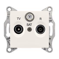 Розетка TV/R/SAT концевая SDN3501323 Слоновая кость Sedna Schneider, 7401, Слоновая кость