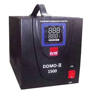 DOMO-II-TLD-1500VA LED цифровий cтабілізатор напруги 1500ВА 1-фазний Eltis Electric