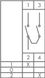 Кулачковый переключатель полюсов PSA010KD134S реверсивный 1-полюсный (1-0-2) 10А EMAS