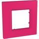 Рамка 1-постова "PINK" MGU4.702.27 Unica Quadro Schneider, 8206, PINK