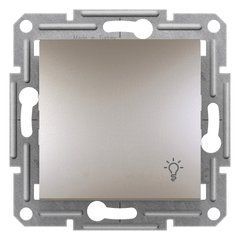 Кнопка &ldquo;Свет&rdquo; Бронза EPH0900169 ASFORA plus Schneider Electric самозаж. контакты, 9930, Бронза