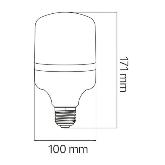 Лампа промышленная SMD LED 30W 6400K Е27 2500Lm 220-240V TORCH-30 HOROZ, 001-016-0030-012, 6400