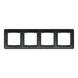 Рамка 4-постовая Черный Sedna Design Schneider Electric SDD314804, Черный