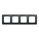 Рамка 4-постовая Черный Sedna Design Schneider Electric SDD314804, Черный