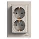 Розетка 2-я с заземлением Бронза EPH9900169 ASFORA Schneider Electric, 10080, Бронза