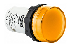 Моноблочная светосигнальная арматура светодиодная 24В желтая (плоское стекло) MBSD024S, EMAS