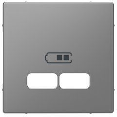 D-Life ЦЕНР. НАКЛ. USB НЕРЖ. СТ., Merten Schneider, 22800, Сталь