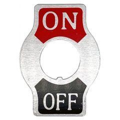 MA1 алюмінієва табличка ON-OFF 4A1AH01O