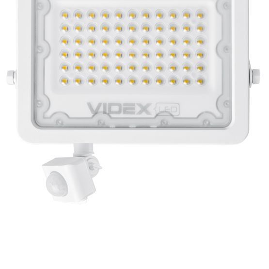 LED прожектор F2e 50W 5000K c датчиком движения и освещенности VIDEX, VL-F2e505W-S, 5000