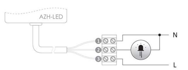 Сутінкове реле F&F AZH-LED, 10А 20468